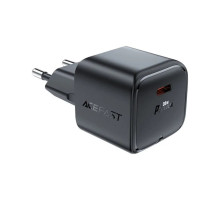 Зарядний пристрій Acefast USB-C 30W Gan A77 mini Fast Charger Black (6974316282662)