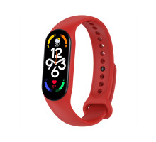Ремінець до фітнес браслета BeCover Silicone для Xiaomi Mi Smart Band 7 Red (707485)