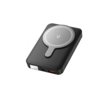 Батарея універсальна Vention Magnetic Wireless 10000mAh 22.5W 3A, PD, QC/3.0, USB-C, Lightning, LED Display, Black (FHTB0)