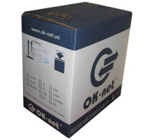 Кабель мережевий OK-Net U/UTP 305м cat.5E-SL patch AWG26 (КГПВ-ВП (100) 4*2*AWG26/7)