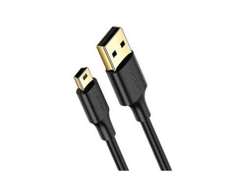 Дата кабель USB 2.0 AM to Mini 5P 1.5m US132 black Ugreen (10385) Дата кабель USB 2.0 AM to Mini 5P 1.5m US132 black Ugreen (10385)