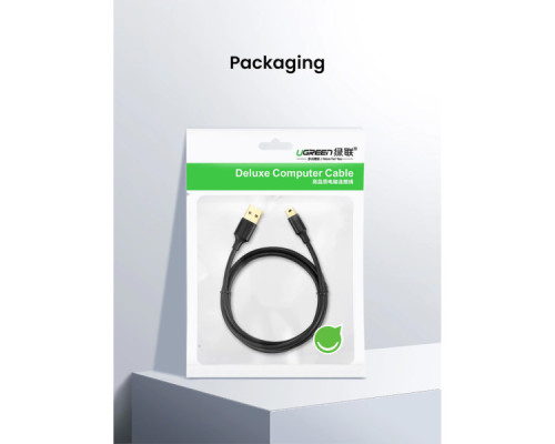 Дата кабель USB 2.0 AM to Mini 5P 1.5m US132 black Ugreen (10385) Дата кабель USB 2.0 AM to Mini 5P 1.5m US132 black Ugreen (10385)