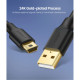 Дата кабель USB 2.0 AM to Mini 5P 1.5m US132 black Ugreen (10385)