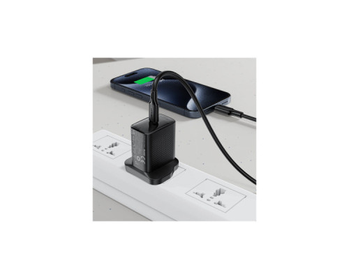 Дата кабель USB-C to USB-C 1.2m 3A 60W silicone black Acefast (6974316284161)