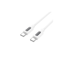 Дата кабель USB-C to USB-C 1.0m 60W silicone BX114 Structure white BOROFONE (6941991116919)