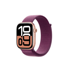 Смарт-годинник Apple Watch Series 10 GPS 46mm Rose Gold Aluminium Case with Plum Sport Loop (MWWV3QH/A)