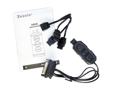 Модуль управління підсвічуванням Zezzio Контролер керування Zezzio ARGB 3-Pin 5V/SATA (Zezzio ARGB controller Sata) (Zezzio ARGB 3-Pin 5V/SATA)
