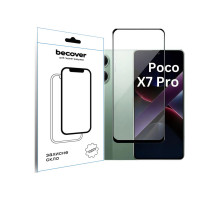 Скло захисне BeCover Poco X7 Pro Black (713415)
