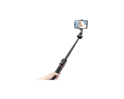 Штатив RTAKO C03 Octopus Extendable Tripod Selfie Stick (with Detachable Phone Holder) Black (6942063212416)