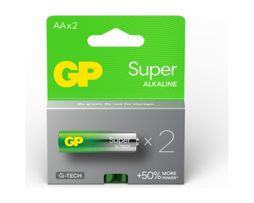 Батарейка Gp AA LR6 Super Alcaline * 2 (15A21-SB2 / 4891199216732)