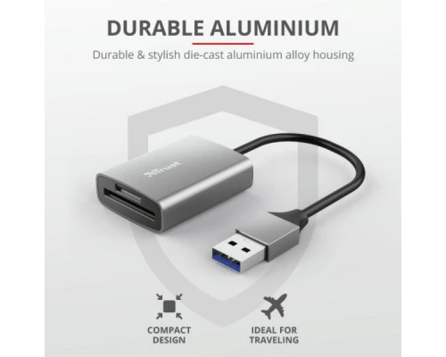 Зчитувач флеш-карт Trust Dalyx Fast USB 3.2 Card reader (24135) Зчитувач флеш-карт Trust Dalyx Fast USB 3.2 Card reader (24135)