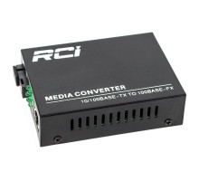Медіаконвертер RCI 100M, 20km, SC, RJ45, Tx 1550nm, standart size metal case (RCI902W-FE-20-R)