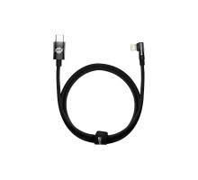 Дата кабель USB-C to Lightning 1.0m 20W 90° corner black Baseus (CAVP000201)