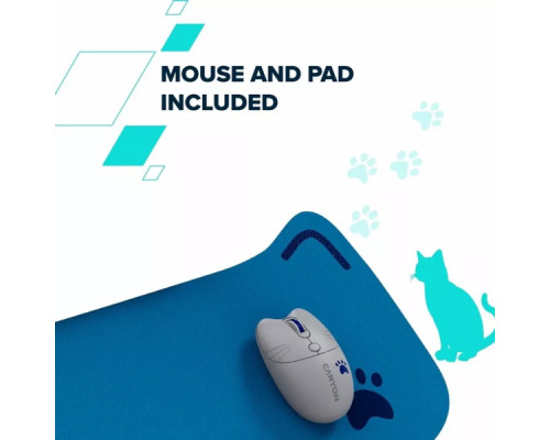 Комплект Canyon HSET-W6 Kitty Edition Wireless UA Blue (CNS-HSETW6BL)