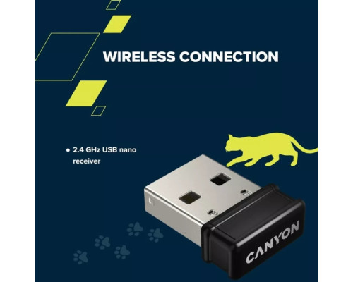 Комплект Canyon HSET-W6 Kitty Edition Wireless UA Blue (CNS-HSETW6BL)