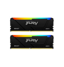 Модуль пам'яті для комп'ютера DDR4 32GB (2x16GB) 3200 MHz Beast RGB Kingston Fury (ex.HyperX) (KF432C16BB12AK2/32)