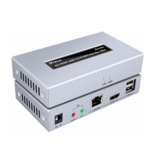 Адаптер HDMI extender 100m UHD 4K/60Hz CAT5E/6 + USB 2.0 Dtech (DT-7051)