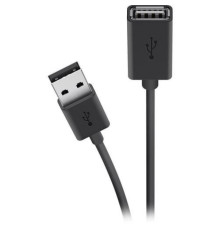 Дата кабель USB 2.0 AM/AF 1.8m black Belkin (F3U153BT1.8M)