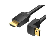 Кабель мультимедійний HDMI M to HDMI M 1.0m 90° corner black Vention (AAQBF)