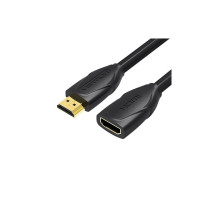 Кабель мультимедійний HDMI M to HDMI F 2.0m black Vention (VAA-B06-B200)