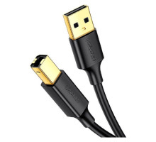 Кабель для принтера USB 2.0 AM/BM 5.0m US135 black Ugreen (10352)