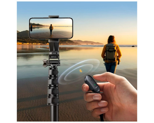 Штатив Ugreen LP680 Selfie Stick Tripod with Bluetooth Remote Black (15609)