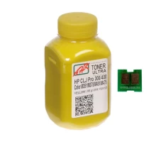 Тонер HP CLJ Pro 300/400/M475 100г Yellow +chip AHK (1505165)