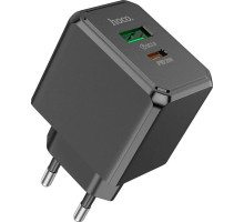 Зарядний пристрій HOCO CS14A Ocean 1xUSB-C PD20W + 1xUSB QC3.0 Black (6942007603898)