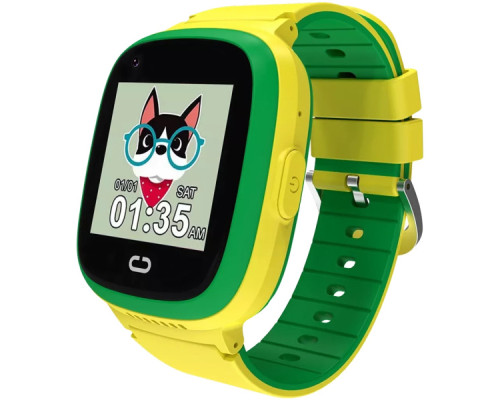 Смарт-годинник Canyon Sunny KW-48 Video 4G GPS Games Music Yellow/Green (CNE-KW48YG)