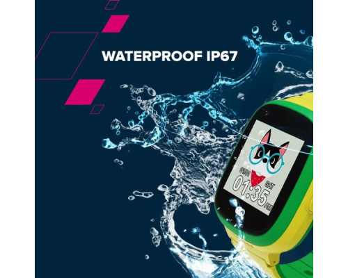 Смарт-годинник Canyon Sunny KW-48 Video 4G GPS Games Music Yellow/Green (CNE-KW48YG)