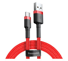 Дата кабель USB 2.0 AM to USB-C 3.0m 2A red Baseus (CATKLF-U09)