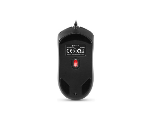 Мишка REAL-EL RM-515 USB Black (EL123200059)
