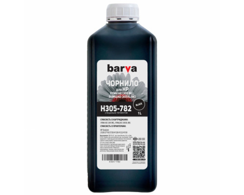 Чорнило Barva HP 305 1 л, Black Pigmented (H305-782)