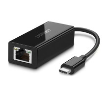 Перехідник USB-C 3.1 to RJ45 1000Mbps black UGREEN (50307)