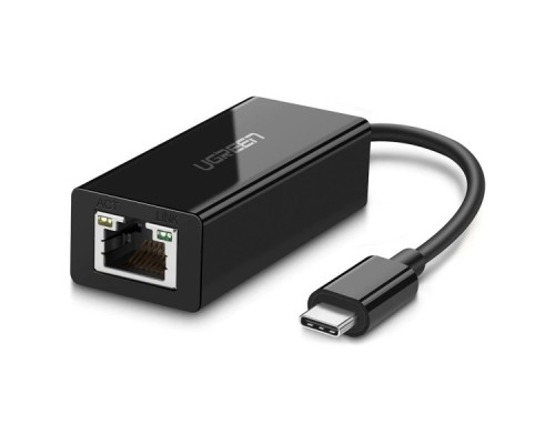 Перехідник USB-C 3.1 to RJ45 1000Mbps black UGREEN (50307)