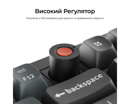 Клавіатура Keychron V6 8K Keychron Super Red Switch RGB USB UA Black (V6W-D1-UA)