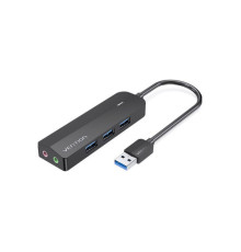 Концентратор VENTION USB 3.0 to 3хUSB 3.0/2хTRS Audio/USB Micro 1.0m (CHIBF)