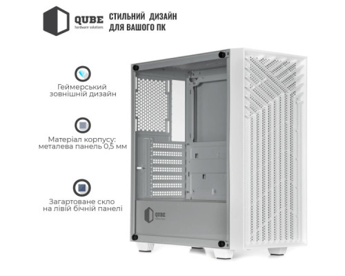 Корпус для ПК Qube GERYON White (QBGERYON_FWNU3)