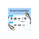 Кабель мультимедійний HDMI M to HDMI M 8.0m V2.0 4K60Hz braided zinc alloy black Vention (ALMBK)