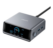 Зарядний пристрій Anker 4xUSB-C PD250W + 2xUSB GaNPrime black (A2345341)