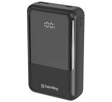 Батарея універсальна ColorWay 20 000 mAh DigiPower PD/45W, QC/4.0, Black (CW-PB200LP04BK)