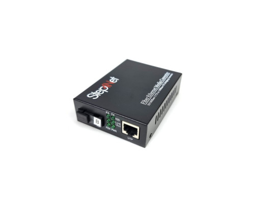 Медіаконвертер 10/100Base-TX to 100Base-FX, SM, 1550nm, SC/PC, 20км Step4Net (MC-R-0,1-1SM-1550nm-20-LFP)