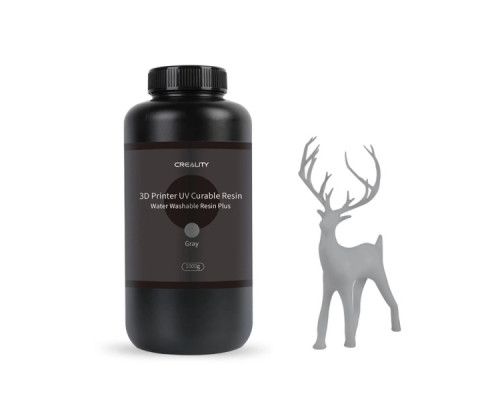 Фотополімерна смола Creality Resin, Water Washable Plus 1кг, gray (3302010041)