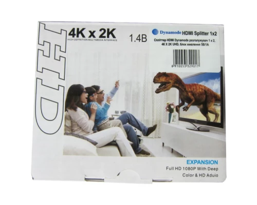 Розгалужувач Dynamode HDMI Splitter 1x2 Розгалужувач Dynamode HDMI Splitter 1x2