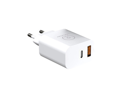 Зарядний пристрій WUW C172 1xUSB-C PD20W + 1xUSB QC3.0 18W Black (6972573335381)