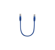 Патч-корд 0.3м, RJ-45, Cat.5e, CU, мідь, синій Ritar (PCR-CU/0.3Be / 00220)