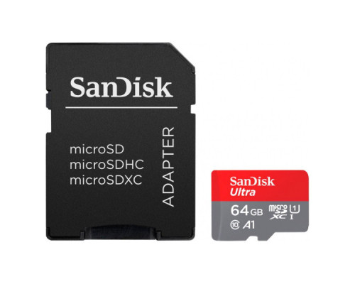 Карта пам'яті SanDisk 64GB microSD Class 10 A1 R-140 (SDSQUAB-064G-GN6IA)