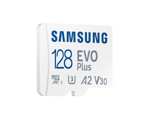 Карта пам'яті Samsung 128 GB microSDXC Class 10 UHS-I U3 V30 A2 EVO Plus+SD Adapte (MC128SA/EU)