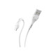 Дата кабель USB 2.0 AM to Micro 5P 1.0m 2.4A PVC X37 white HOCO (6931474710505)