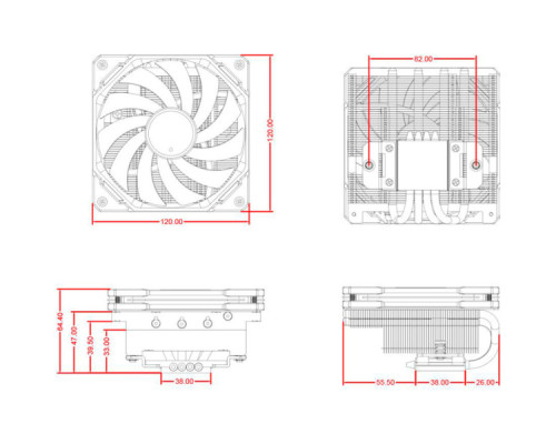 Кулер до процесора ID-Cooling IS-65-XT Black